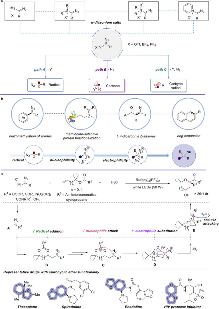Accessing Spirocyclic Ethers via Chemical Cascade with Carbyne Equivalents